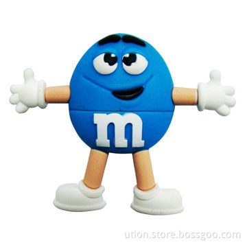 Promotional PVC Cartoon USB Flash Drive, from 1GB to 32GB
